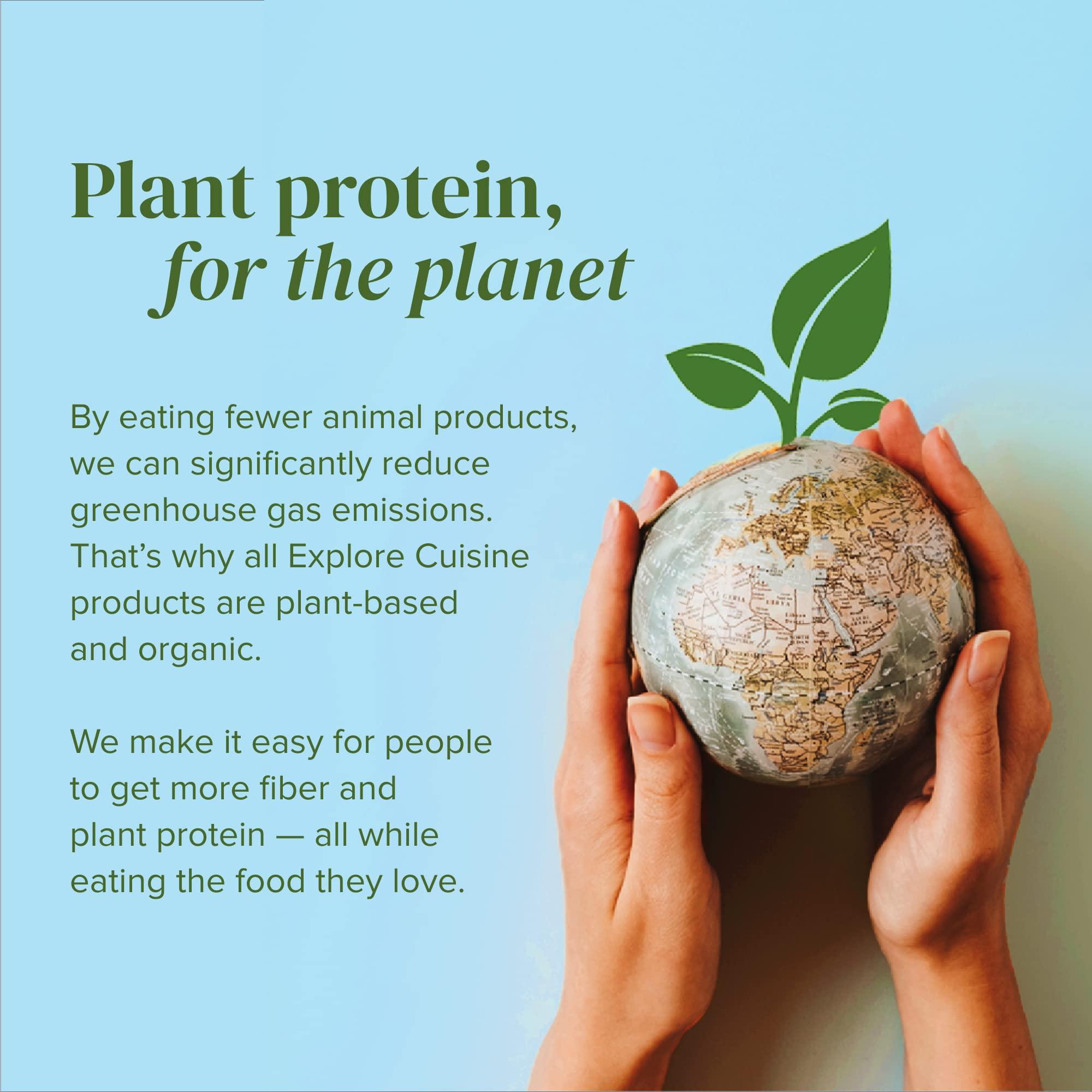 EXPLORE CUISINE Explore Cuisine Organic Edamame Spaghetti - 8 oz, Pack of 2 - Easy-to-Make Pasta - High in Plant-Based Protein - Non-GMO, Gluten Free, Vegan, Kosher - 8 Total Servings