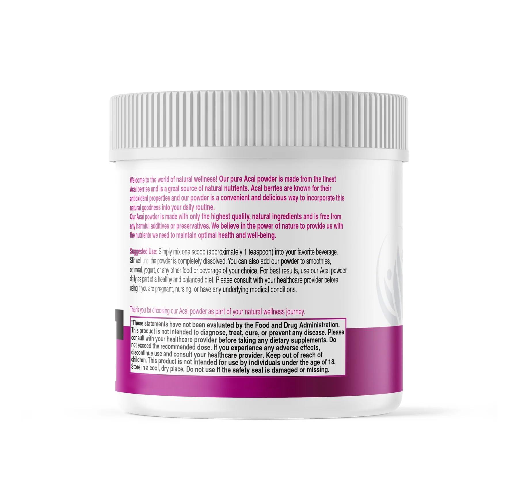 AKI ORGANIC AKI Acai Powder | Nourish Your Body with Ideal Vitamins & Nutrients | Powder for Smoothies - Non-GMO, Vegan Friendly & Gluten Free (5.30 Oz / 150 g)
