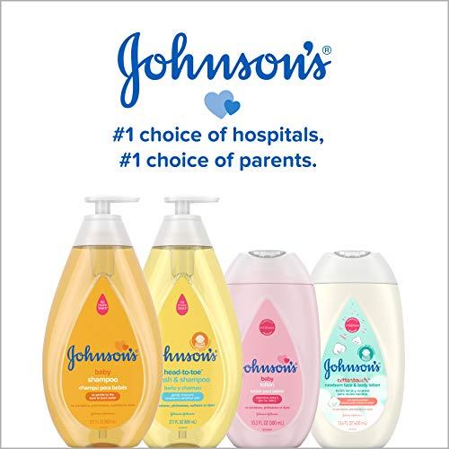 Johnson's Baby Johnson's Head-to-Toe Gentle Tear-Free Baby & Newborn Wash & Shampoo, Sulfate-, Paraben- Phthalate- & Dye-Free, Hypoallergenic Wash for Sensitive Skin & Hair, 27.1 fl. Oz