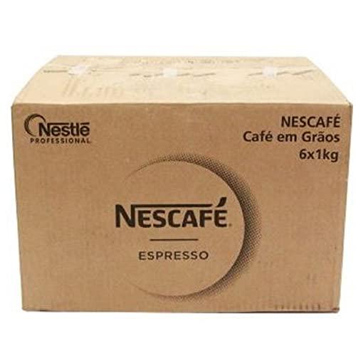 Nescafé NESCAFE Espresso Whole Bean Coffee, 100% Arabica, Medium Roast Coffee, 2.2 Lb Bag, Box of 6 Bags