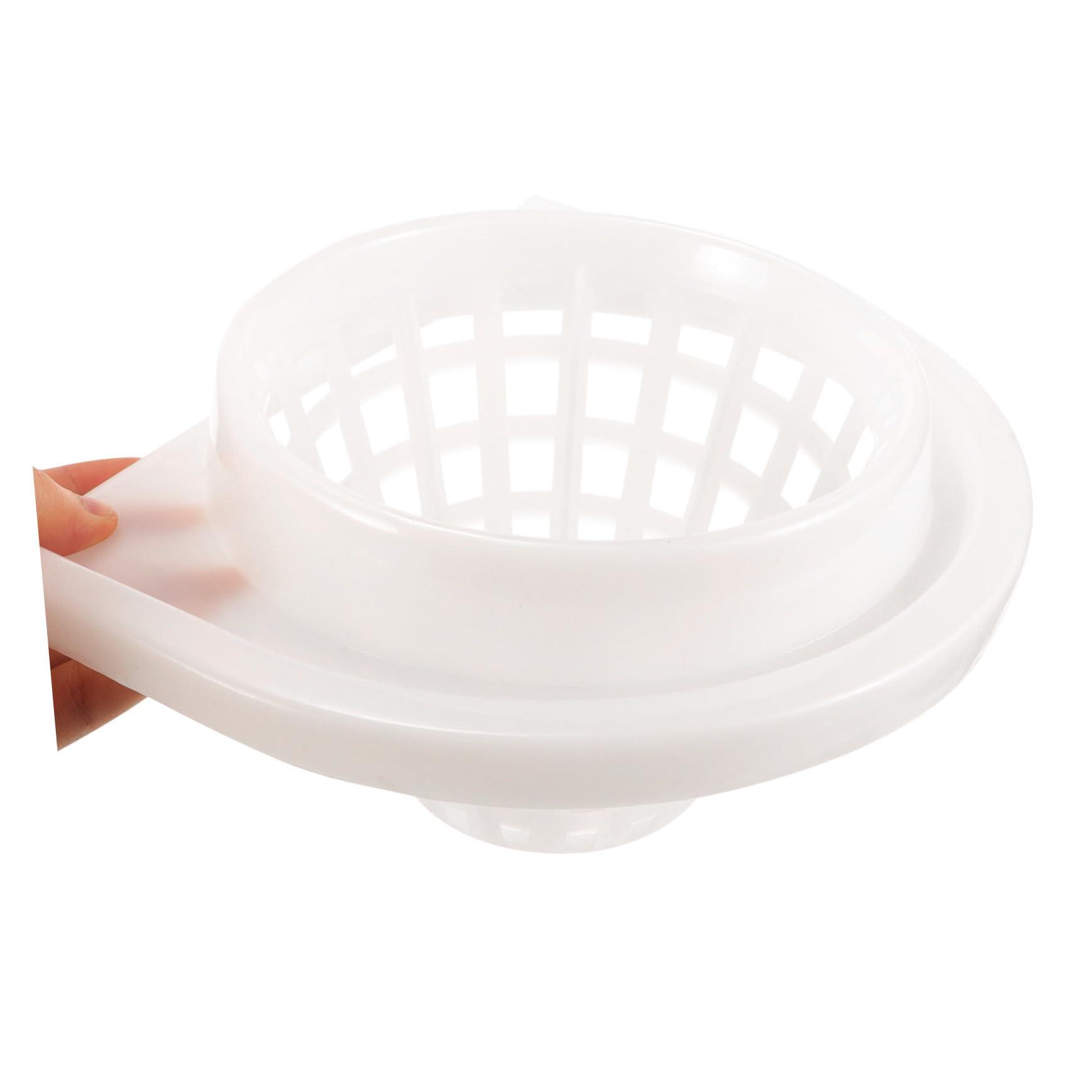 Hemoton Hemoton Mopping Bucket Water Squeezing Basket Mop Bucket Drainage Cleaning Mop Basket Mopping Bucket Basket Mop Drainage Basket Mop Basket Replacement Hamper Floor Supplies White Plastic