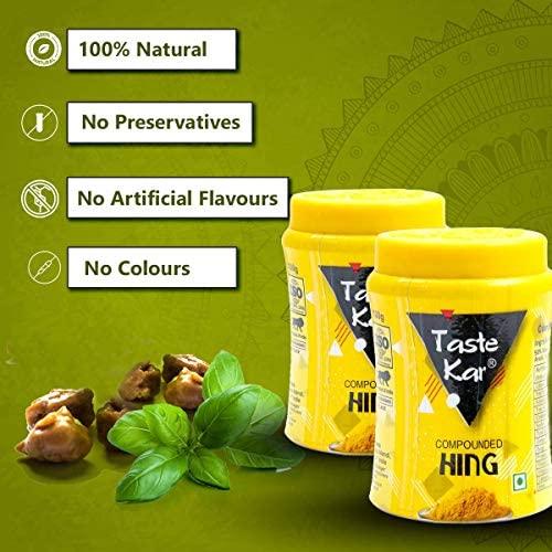 TASTEKAR Tastekar Gluten Free Asafoetida Powder Hing Indian Spice | Compounded Heeng Asafetida Spice Powder-50 Gm