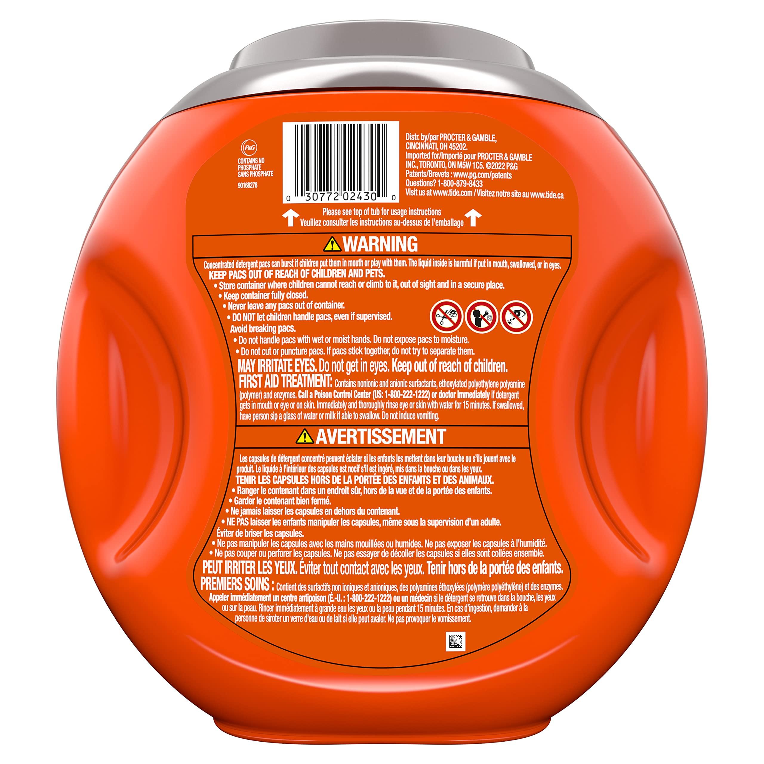 Tide Tide Hygienic Clean Heavy 10x Duty Power PODS Laundry Detergent Pacs, Original, 25 count, For Visible and Invisible Dirt (Pack of 2)
