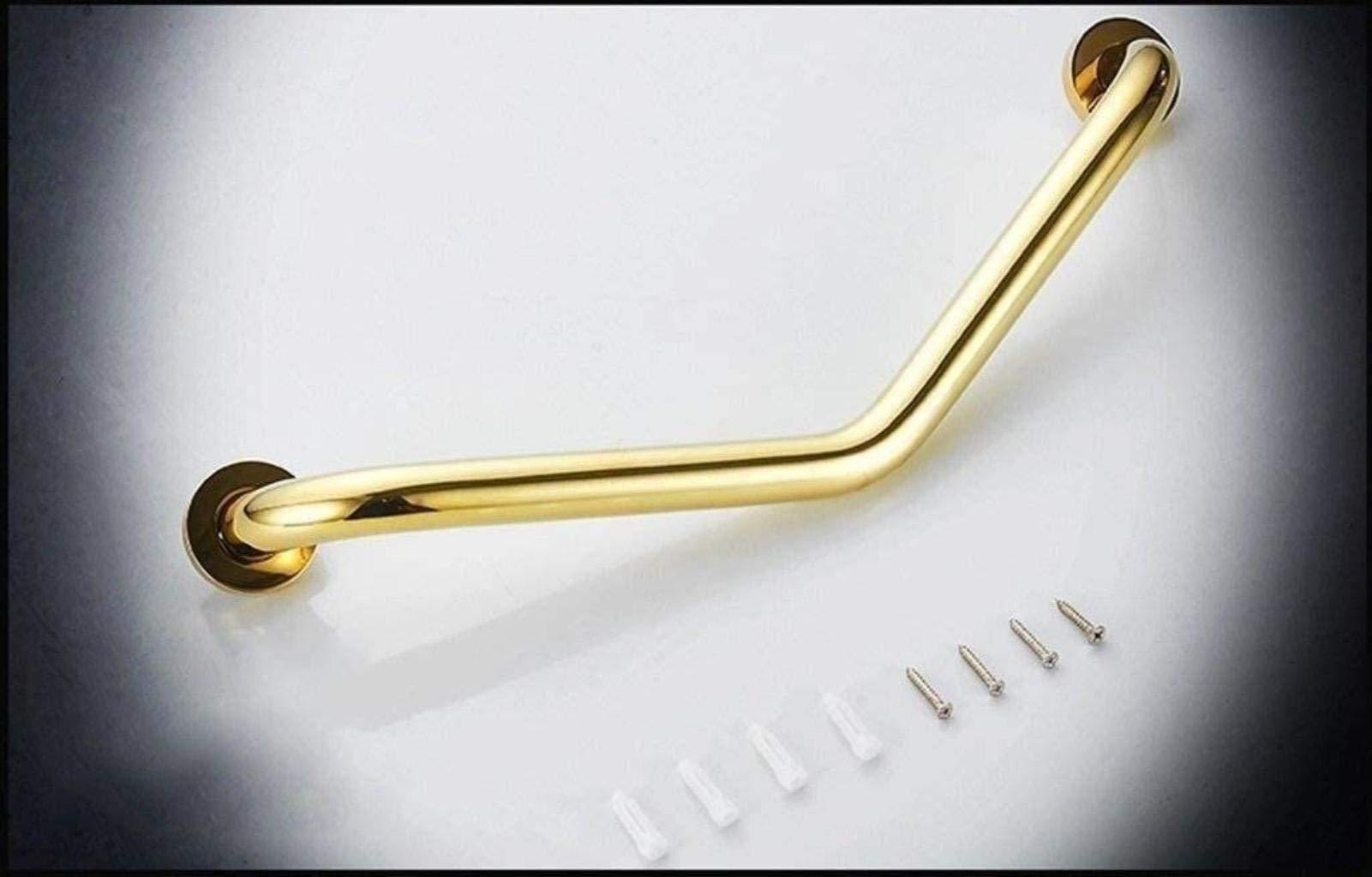 HongLianRiven Bath Handle Towel Rail Bath Grab Bar Wall Mount Handicap Safety Anti-Slip Bathroom Handrail Angled Shower Railing Armrest Bath Handle Elderly Disabled