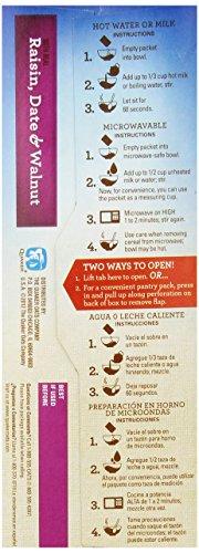 Quaker Quaker Instant Oatmeal Raisin, Date & Walnut, 1.3 Ounce Packs - 10 Count Boxes, 13 ounce (Pack of 12)