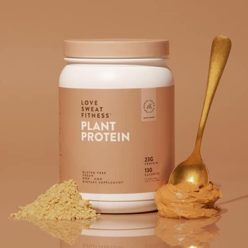 Love Sweat Fitness Love Sweat Fitness Organic Vegan Protein Powder | Peanut Butter | 23g Protein, 14 Servings, Plant Based, Gluten Free, Non-GMO