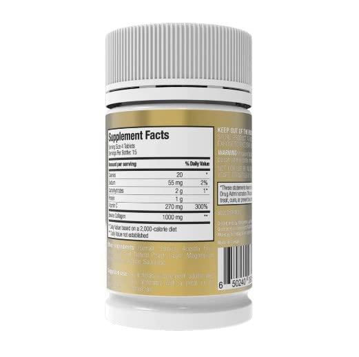 Cicatricure Cicatricure Gold Lift Chewable Collagen Tablets. Promotes Healthy Skin, Hair, Nails and Joints. Peach Flavor. 60 Tablets