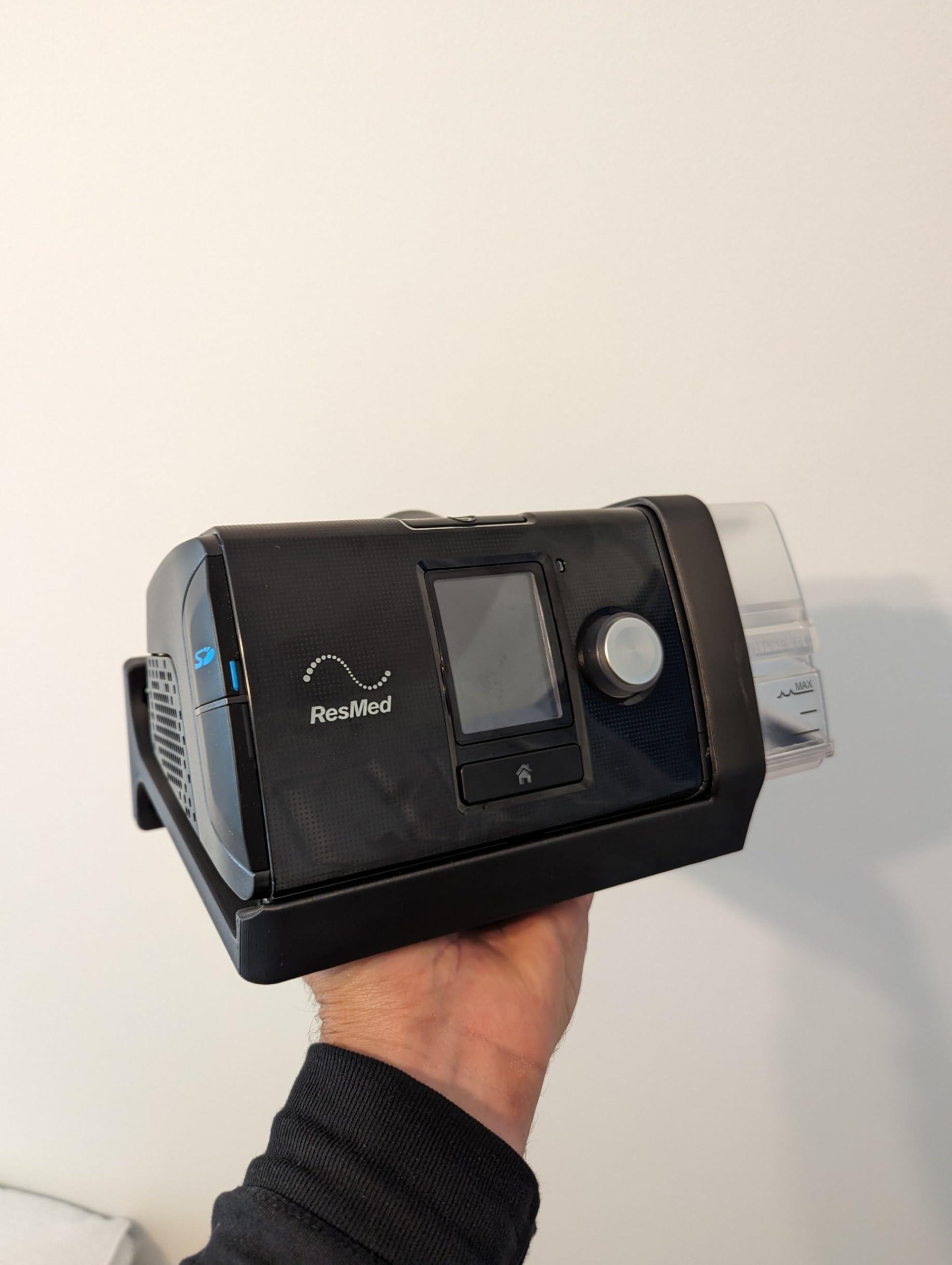 Galeith Galeith Upgraded CPAP Wall Mount Shelf Kit for AirSense 10 with Mask Hook & Hose Hanger & Bottom Hooks, Save Space, Avoids Hose Tangle, Easy Installation Black