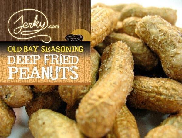 Jerky.com Jerky.com Old Bay Seasoned Peanuts in Shell 10oz - Deep Fried Peanuts in Shell - Roasted Peanuts for Human - USA Grown, Ultimate Spicy Gourmet Gift Peanuts