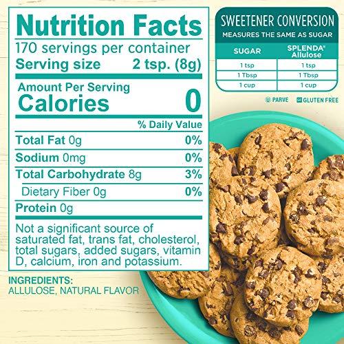 SPLENDA SPLENDA Allulose Plant Based Zero Calorie Sweetener For Baking & Beverages, 3 Pound Resealable Pouch
