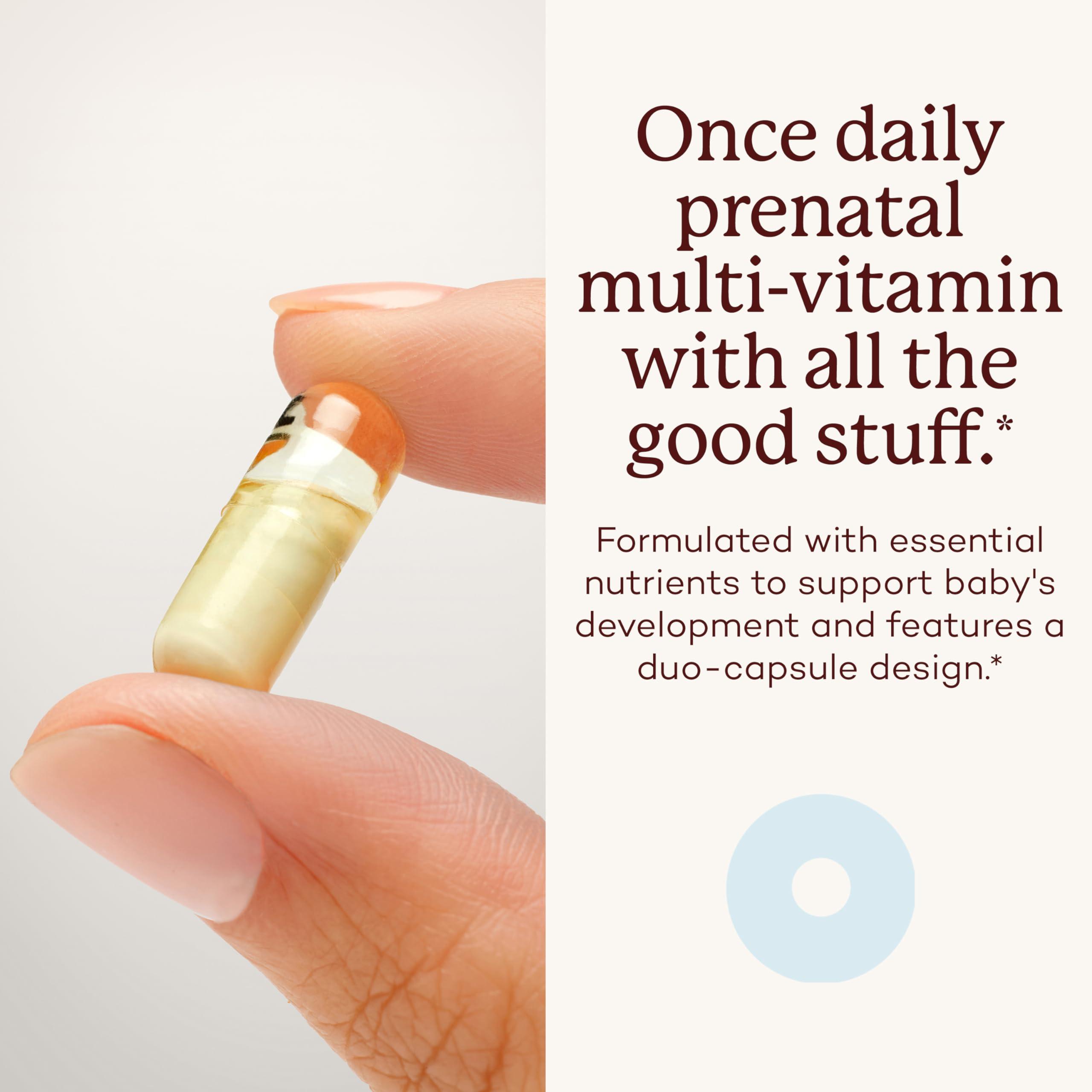 Premama Premama Prenatal Vitamins for Women, Once-Daily Multivitamin Supplement, Includes Folate and DHA, Allergen-Free, 28 Vegan Capsules
