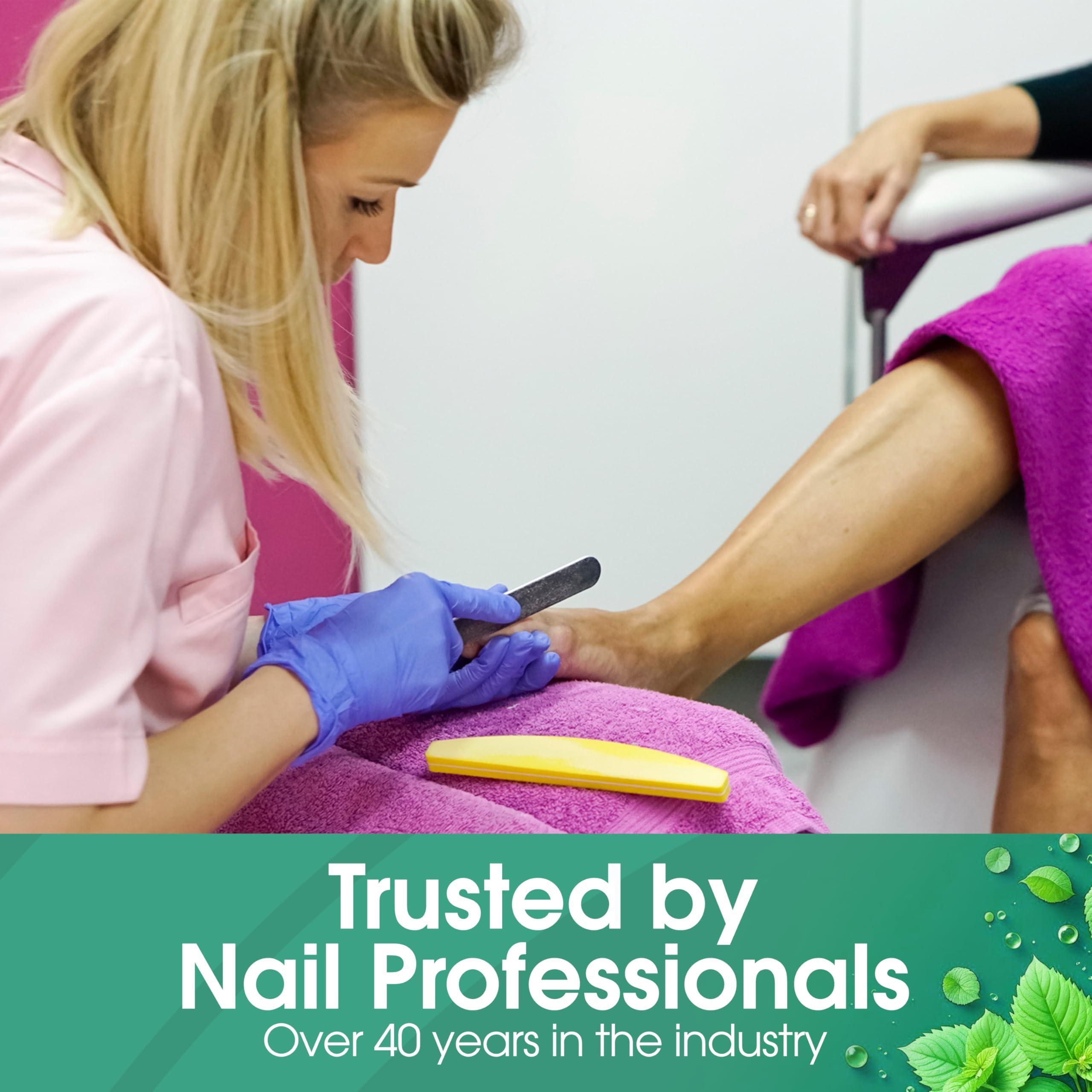 DeEnterprises, Inc. DeEnti Callus Remover for Feet, Extra Strength Foot Callus Remover Gel, 8oz Salon Grade Home Pedicure Supplies for Dry Skin, Cracked Heel, Professional Strength Foot Care, Cool Mint