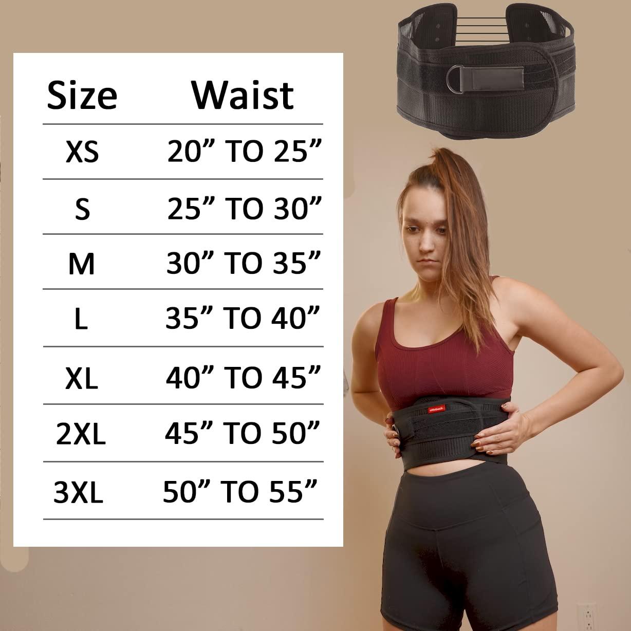 Roscoe Medical Ottobock The S.P.I.N.E. Adjustable Lower Back Brace with Pulley System - Lumbar Back Support Belt for Men and Women - Compression to Relieve Lower Back Pain & Spine Pressure, Large