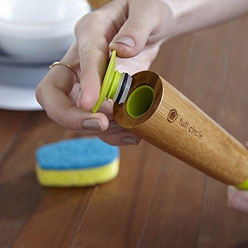 Full Circle Full Circle Suds Up Soap Dispensing Dish Brush with Bamboo Handle, 3 oz