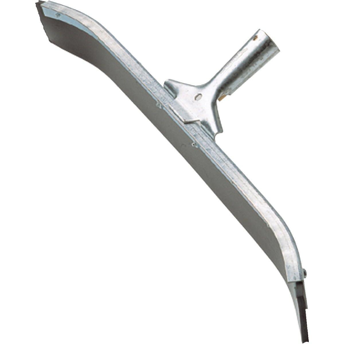 Ettore Ettore 24-Inch Curved Industrial Duty Steel Floor Squeegee, Silver, 24 In (54524)