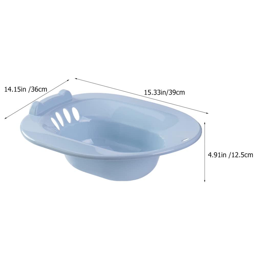 Toddmomy Toddmomy Sitz Bath Toilet Seat for Hemorrhoids Pregnant Women Postpartum Care Plastic Private Parts Washing Basin Blue