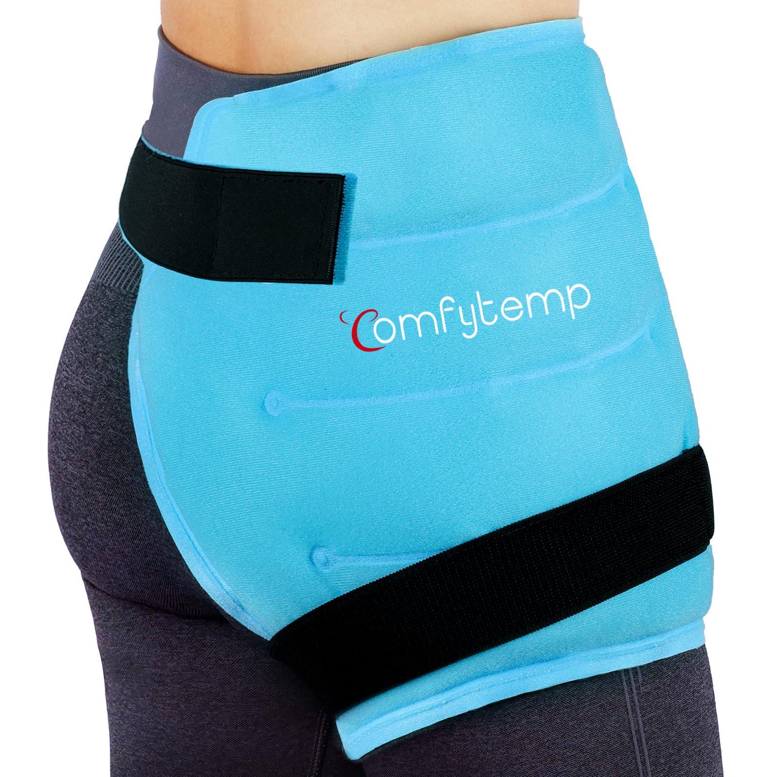 Comfytemp Comfytemp Large Hip Ice Pack Wrap for Sciatica, Hip Replacement, Fracture, Pain Relief, FSA HSA Eligible, Reusable Gel Ice Pack for Injuries, Cold Compression Physical Therapy Recovery Gifts(M/L)