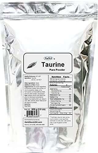 NuSci NuSci Taurine Bulk Pure Powder 2000g (4.4 lb) JP Quality