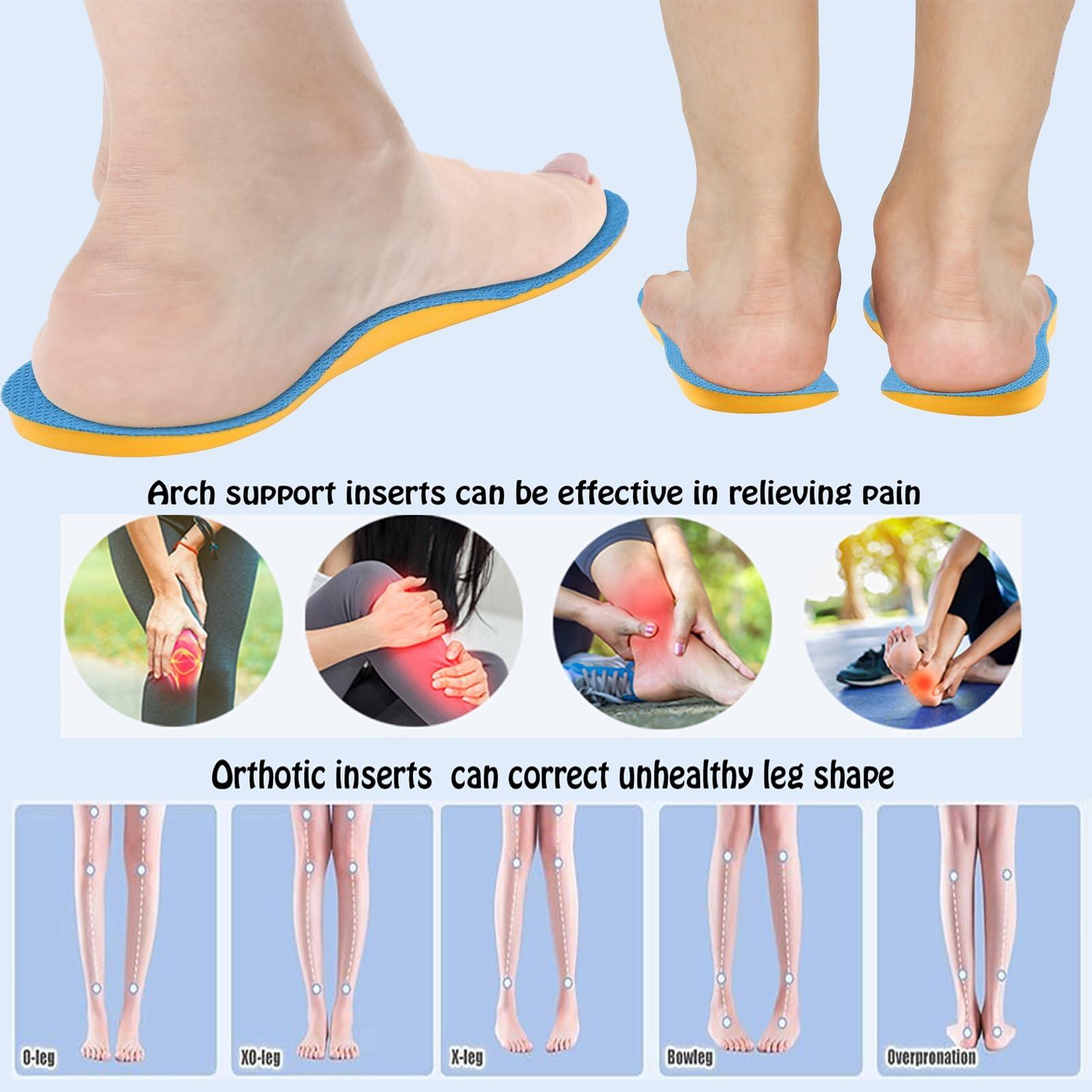 Besnoht Supination Insoles,Arch Support Inserts,Plantar Fasciitis Orthotic Insoles for Rectify Flat Feet,O/XO Type Legs,Bow Legs,Arch Feet Pain,Heel Pain (Color : Supination, Size : 41-42)