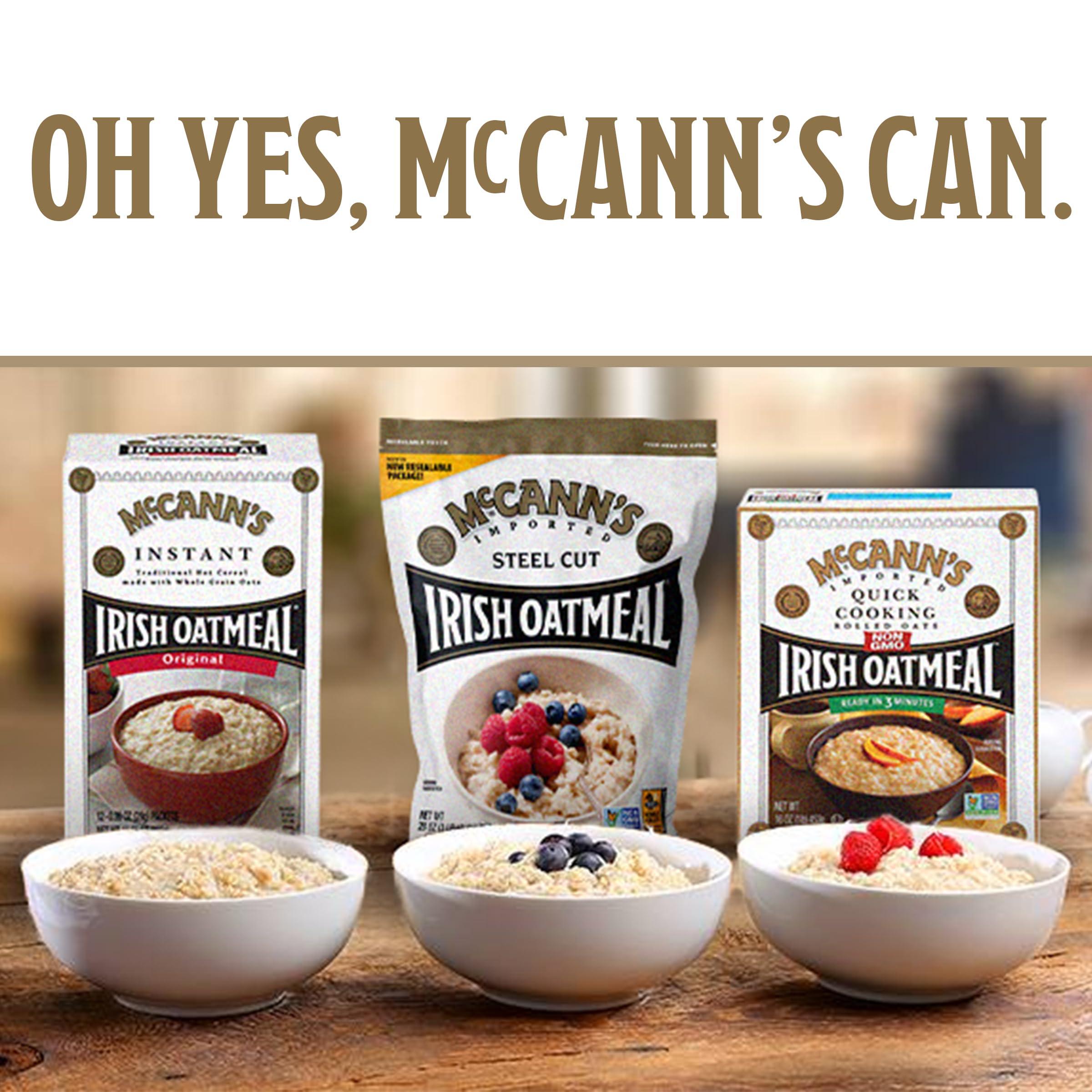 McCann\'s Irish Oatmeal McCann\'s Irish Oatmeal, Traditional Steel Cut Oats, 28 Ounce Bag
