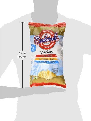 SEABROOK Seabrook Crinkle Crisps Variety Pack, 6 x 25g