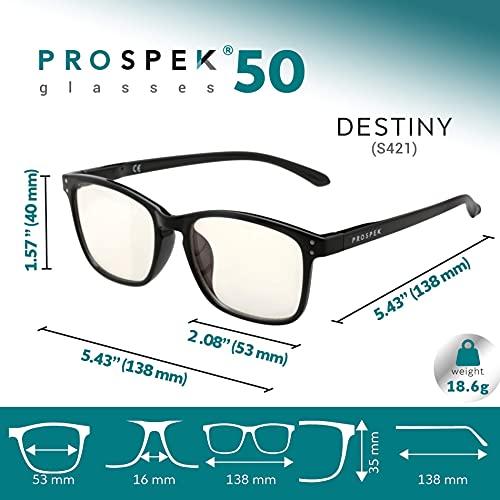Prospek Prospek Blue Light Glasses I Computer Eyeglasses for Men and Women I Blue Light Blocking with Clear Lens I DESTINY