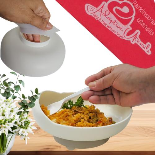 ADAPTIVE UTENSILS Special Needs Gifts for Adults |Scoop Plates for Disabled Adults |Daily Living Eating & Drinking aids |Eating Utensils for Disabled People|adaptive utensils |Scoop Plates for Adults