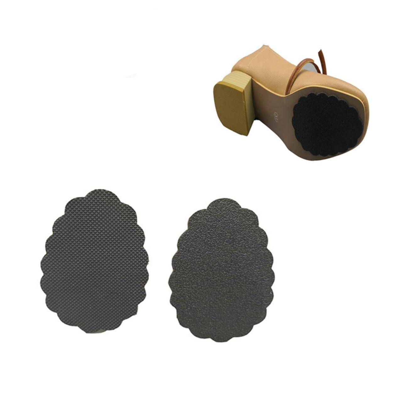 Healifty Healifty 4 Pack Women's Anti-Slip Sole Protectors Frosting Surface Half Shoe Pads for High Heels Easy Stick Remove Non-Slip Grip for Safety