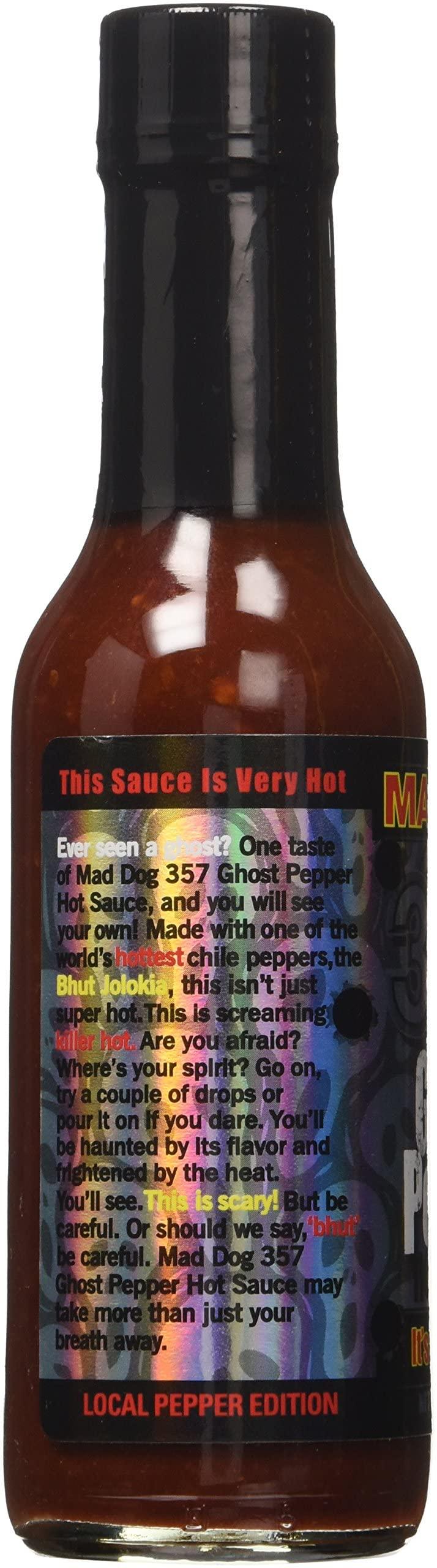 Mad Dog 357 Mad Dog 357 Hot Sauce & Mad Dog 357 Ghost Pepper Hot Sauce Four Bottle Bundle