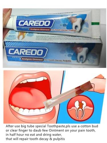 CAREDO CAREDO Gingivitis Toothpaste Avoid Root Canal Pulpitis for Adults, Gingivitis at Home, Gum for Receding Gums with Hydroxyapatite Toothpaste (100g+16g 2pcs)