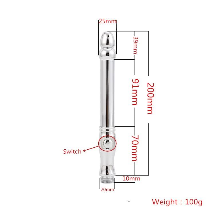 VCOOTS Anal Douche Enema Aluminum Shower Cleaner Douche System Handheld Shower Hose Butt Plug for Couples Gifts
