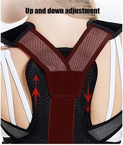SJHY Posture Corrector Back Brace Straightener for Women Men Teens Adjustable Kyphosis Clavicle Brace Correct Shoulder Posture Support Strap Back Posture (Size : Small)