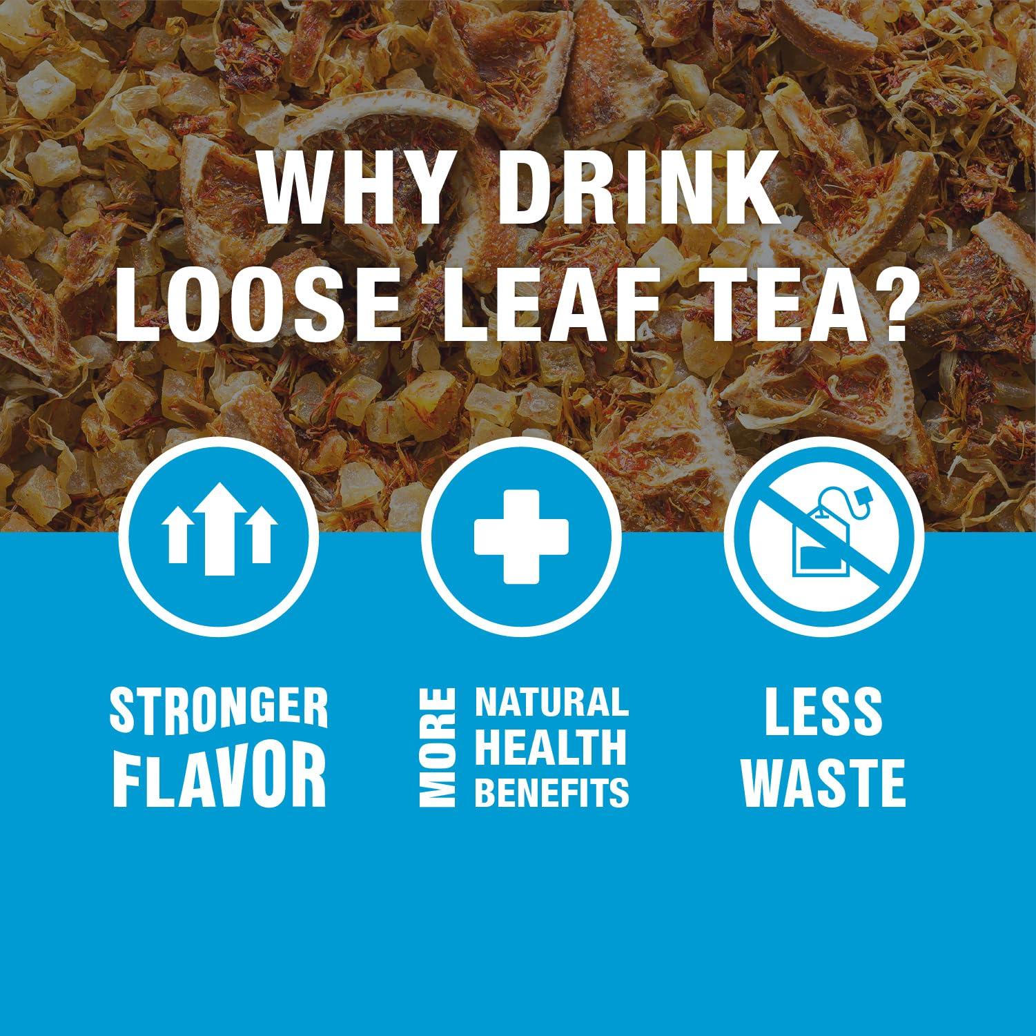 Tiesta Tea Tiesta Tea Top 8 Favorites Sampler Set, Up to 80 Cups, High to No Caffeine, Hot & Iced Tea, Loose Leaf Tea Variety Pack with Green, Herbal, Black & Chai Tea, 8 Sample Pouches