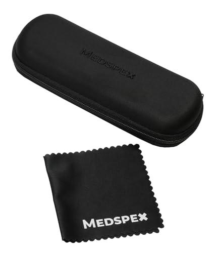 Medspex Medspex Blue Light Blocking Reading Glasses +0.75 Black Men Women Designer Computer Readers Trendy Durable Modern Eyeglass