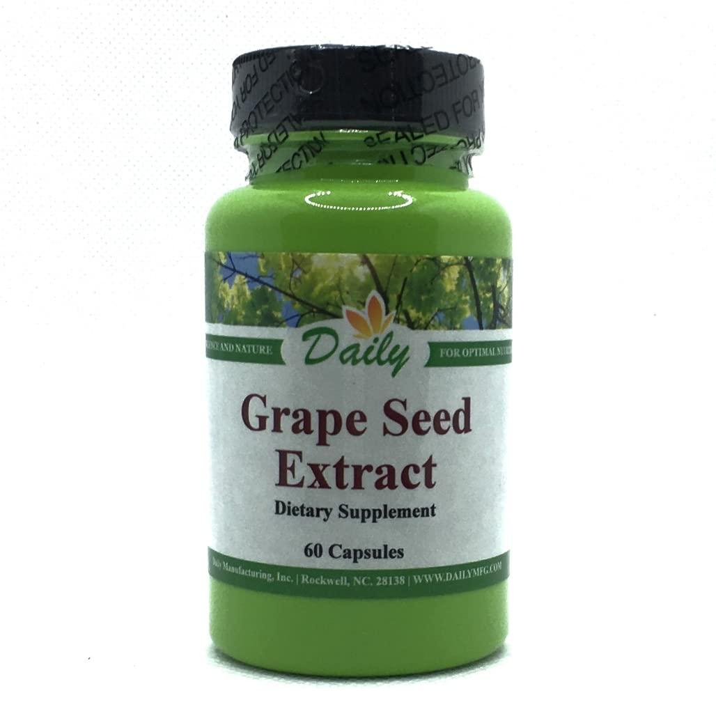 Daily Manufacturing Daily Manufacturing Grape Seed Extract (Grape Seed Extract & Mixed Bioflavonoids) 60 Vegetarian Capsules