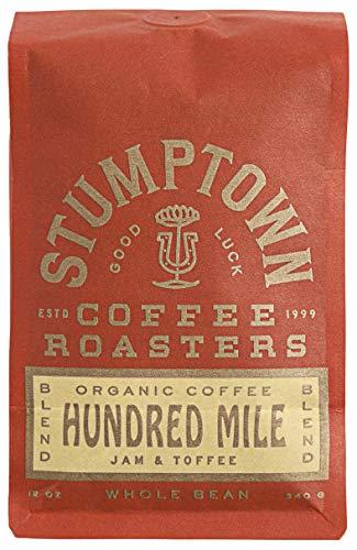 Stumptown Coffee Roasters Stumptown Coffee Roasters, Medium Roast Organic Whole Bean Coffee Gifts - Hundred Mile 12 Ounce Bag with Flavor Notes of Jam and Toffee