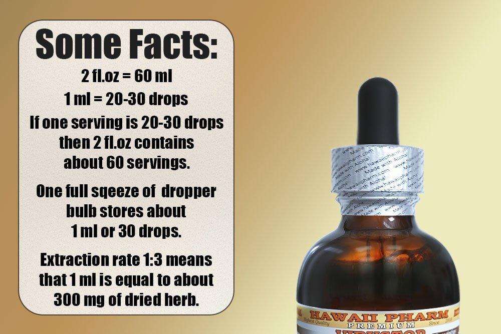 Hawaii Pharm HawaiiPharm Red Ginseng (Panax Ginseng) Liquid Extract, Tincture, Herbal Supplement, Made in USA, 2 fl.oz