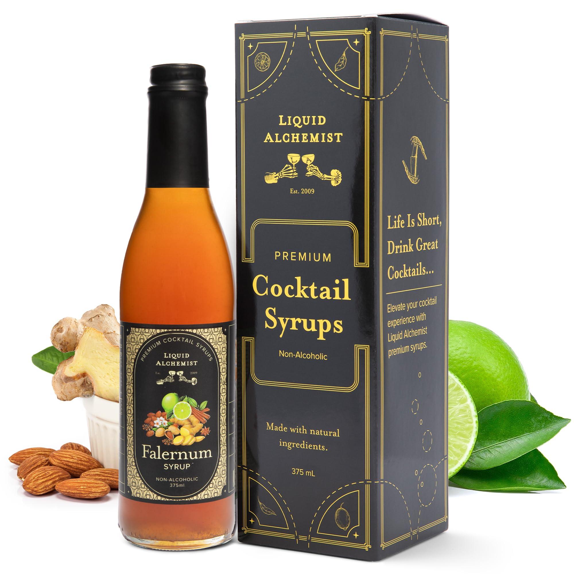 Liquid Alchemist Liquid Alchemist Falernum Syrup for Cocktails - Real Ingredients Make our Falernum Cocktail Syrup a Great Mixer for any Tiki Cocktail - Our Mixer is Non-GMO Gluten Free & Vegan (12 oz)