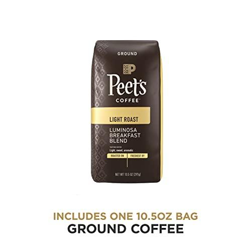 Peet's Coffee Peet’s Coffee, Light Roast Ground Coffee - Luminosa Breakfast Blend 10.5 Ounce Bag