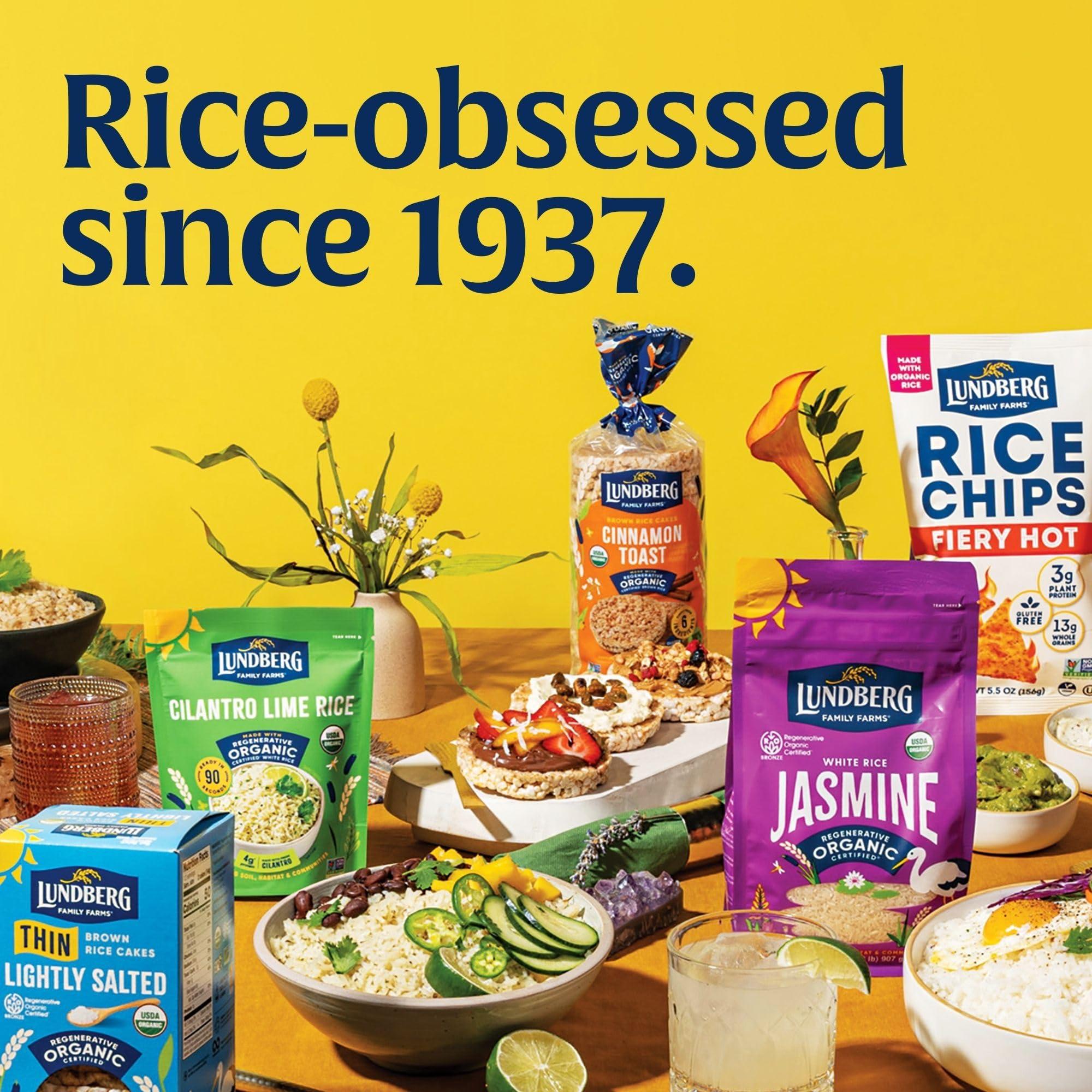 Lundberg Lundberg White Basmati Rice, Regenerative Organic Certified Non-Sticky, Fluffy & Aromatic Long-Grain Rice, Responsibly Grown in California, 32 Oz