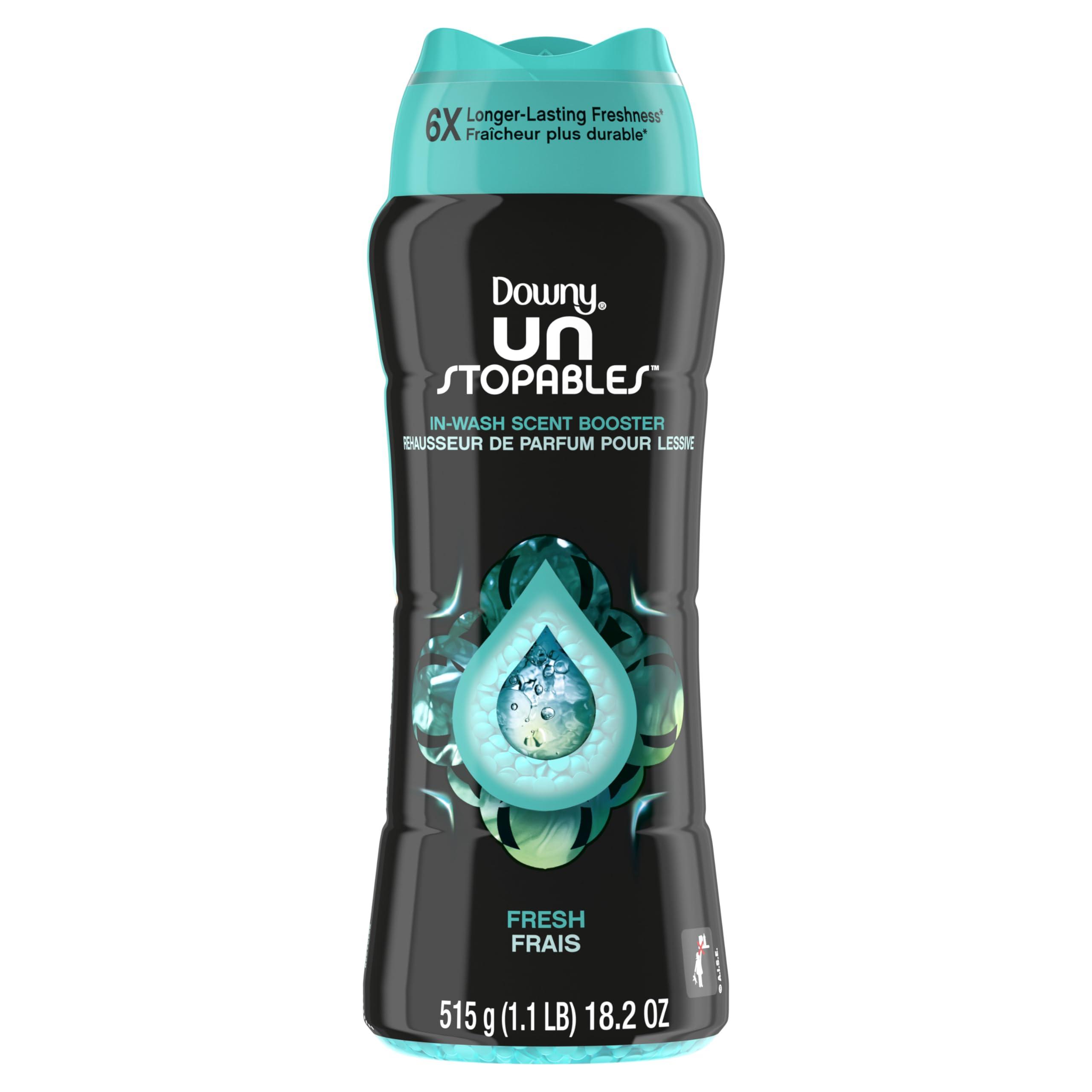 Downy Downy Unstopables In-Wash Scent Booster Beads, FRESH, 18.2 oz