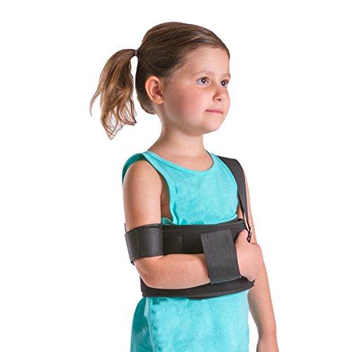 BraceAbility BraceAbility Pediatric Shoulder Immobilizer | Child Size Arm Sling Stabilizer for Broken Collarbone & Shoulder Injuries - Fits Toddlers, Kids, Youth & Teens (20" - 30" Chest Circumference)