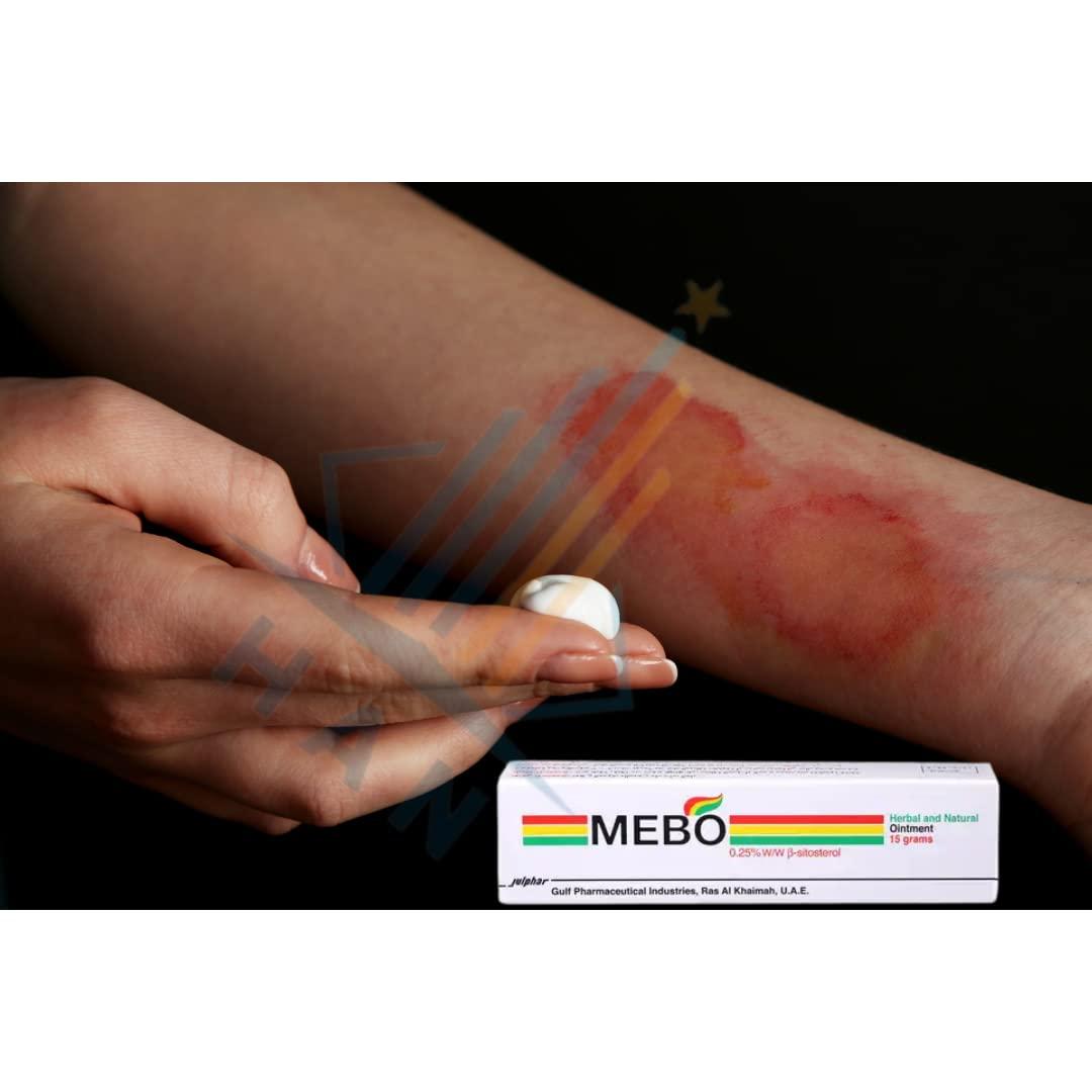 MEBO MEBO Burn Cream Skin Ointment Wound & Scar Care Fast First Aid Health Beauty Care (1 Tube = 15 grams)