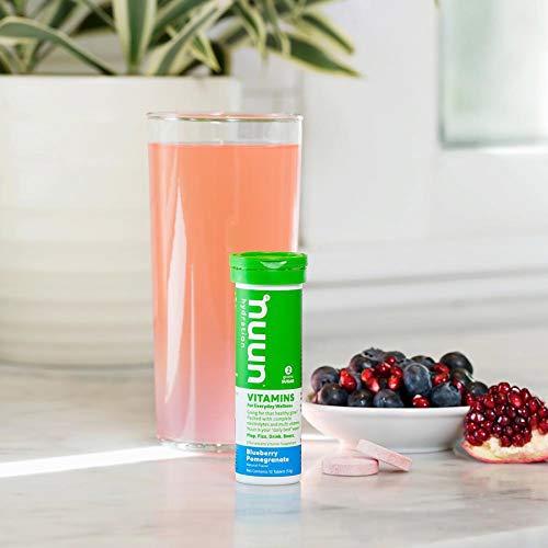 Nuun Nuun Vitamins Hydration Electrolytes Tablets Blueberry Pomegranate - 4 x12 Tablets