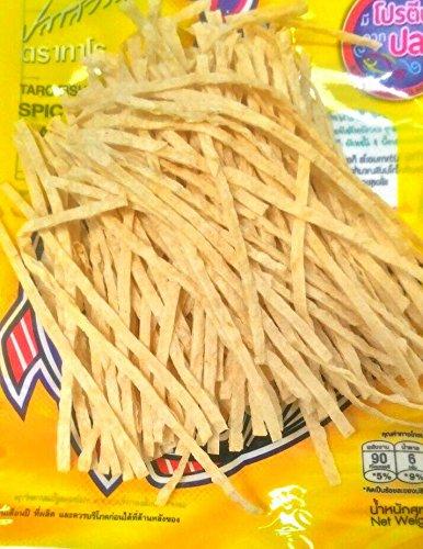 Taro Fish Snack Taro Fish Slimming Snack Food- Spicy Flavoured Made in Thailand 25 g. X 4 Bags by Thai Premium