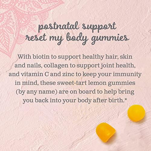 Mommy\'s Bliss Mommy\'s Bliss Postnatal Support Reset My Body Gummies with Biotin & Collagen, Supports Postpartum Energy, Healing & Joint Health + Hair, Skin & Nails Health, Gluten Free, 60 Gummies (30 Servings)