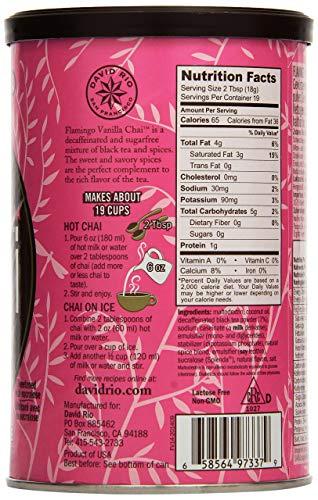 David Rio David Rio Chai Mix, Flamingo Vanilla, 11.9 Ounce (Pack of 1)