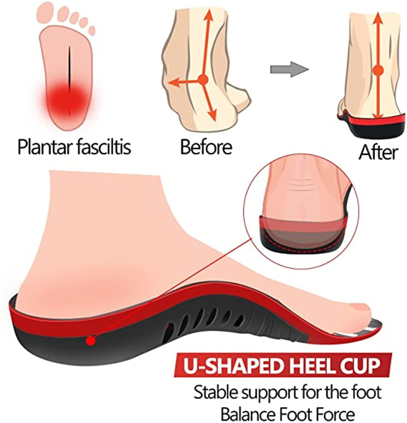 ZNGG ZNGG Plantar Fasciitis Insoles Arch Support For Men &Women, Orthotic Insoles Heel Pain Relief Running Orthopedic Inserts,Boot Shoe Insole for Plantar Fasciitis,Overpronation,Bunion,Flat Feet
