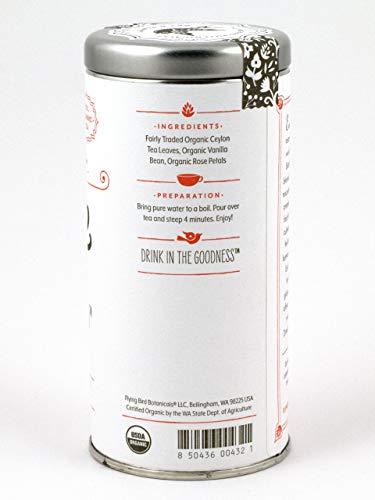 Flying bird botanicals FLYING BIRD BOTANICALS Vanilla Rose Ceylon Tea, 15 CT