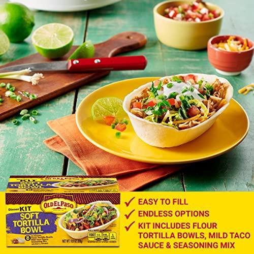 Old El Paso Old El Paso Soft Tortilla Bowl Taco Dinner Kit With Mild Taco Sauce & Seasoning Mix, 10.9 oz. (Pack of 8)